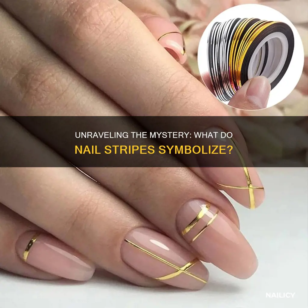 what do stripes on your nails mean