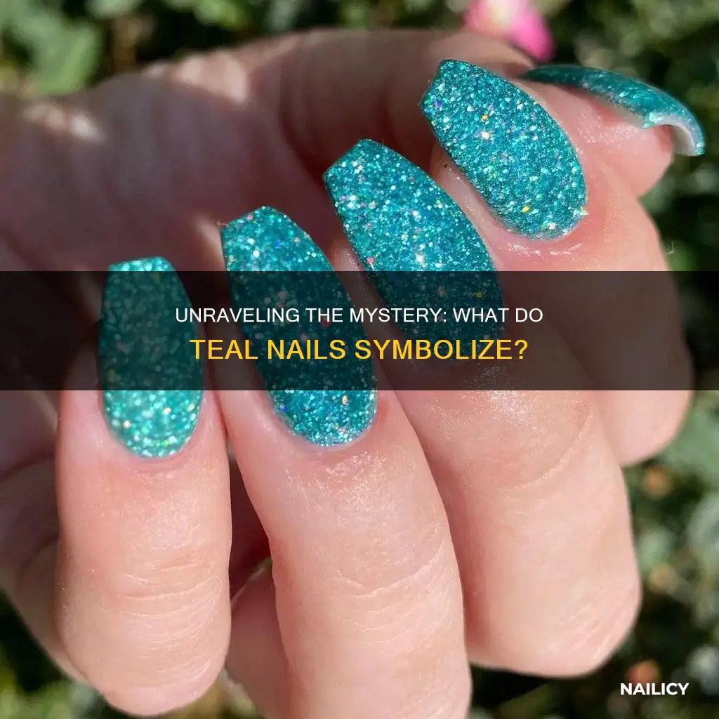 what do teal nails mean