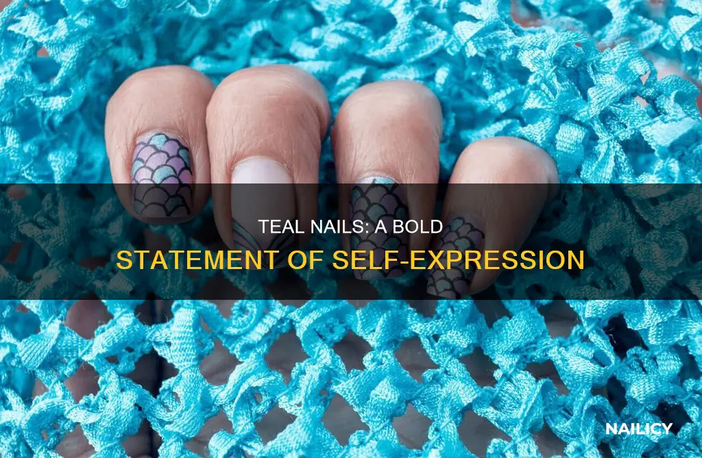 what do teal nails mean