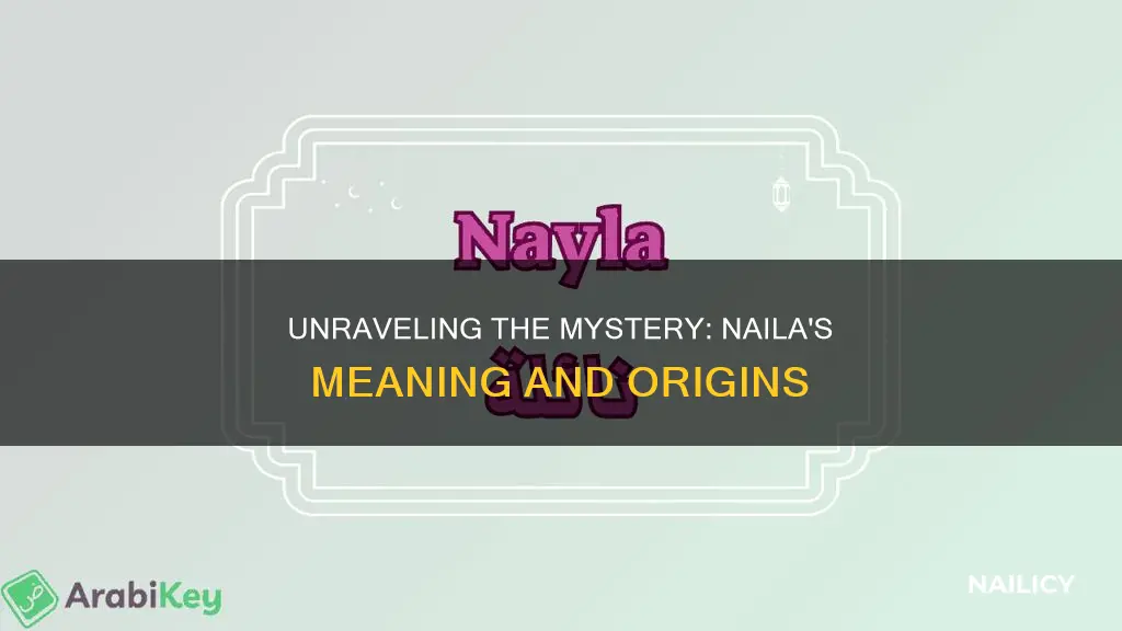 what do the name naila mean