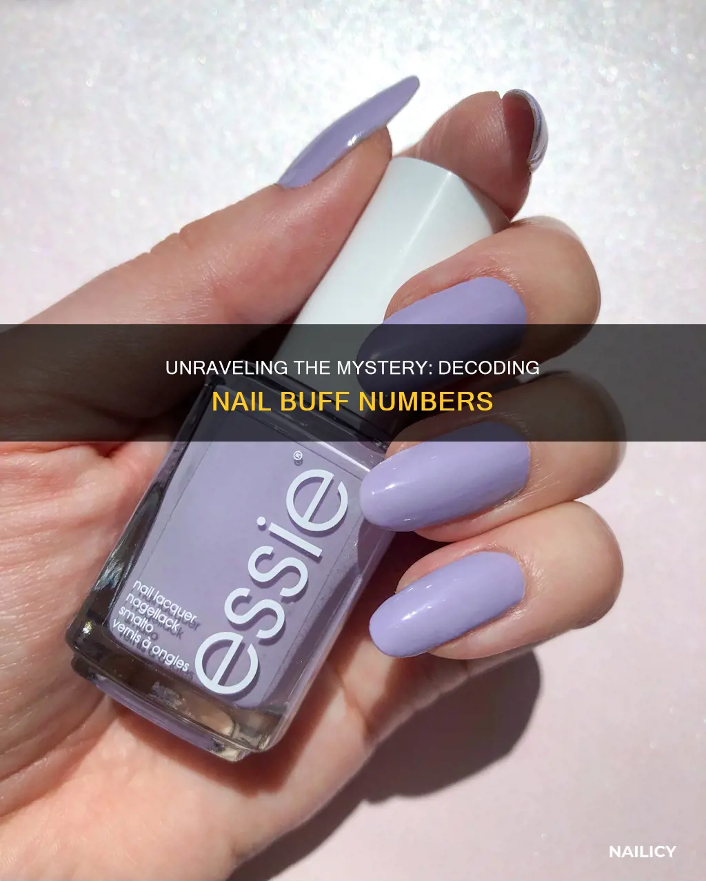 what do the numbers mean on nail buffes