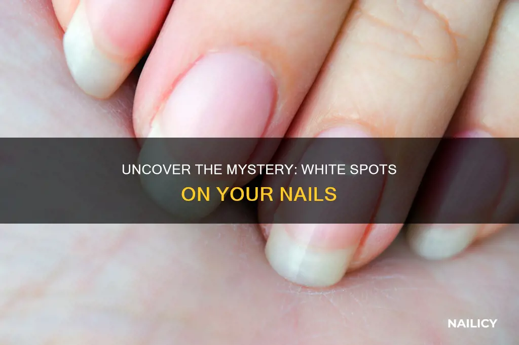 what do the white spots on your nails mean