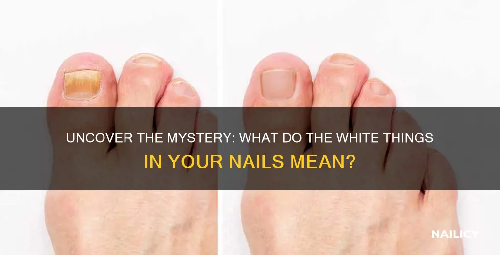 what do the white things in your nails mean