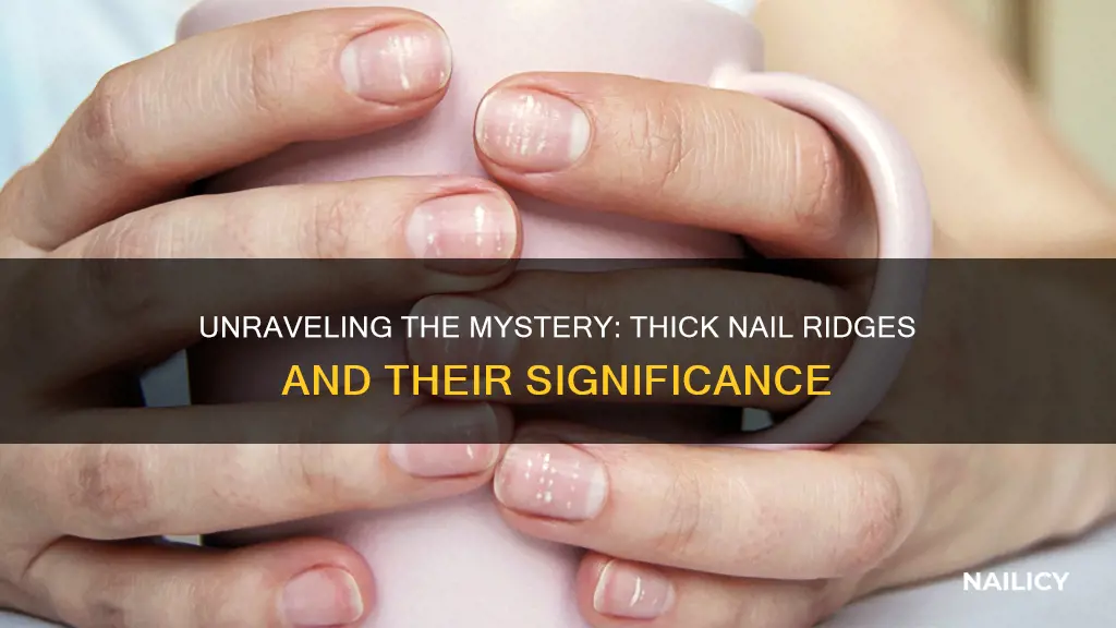 what do thick nail ridges mean