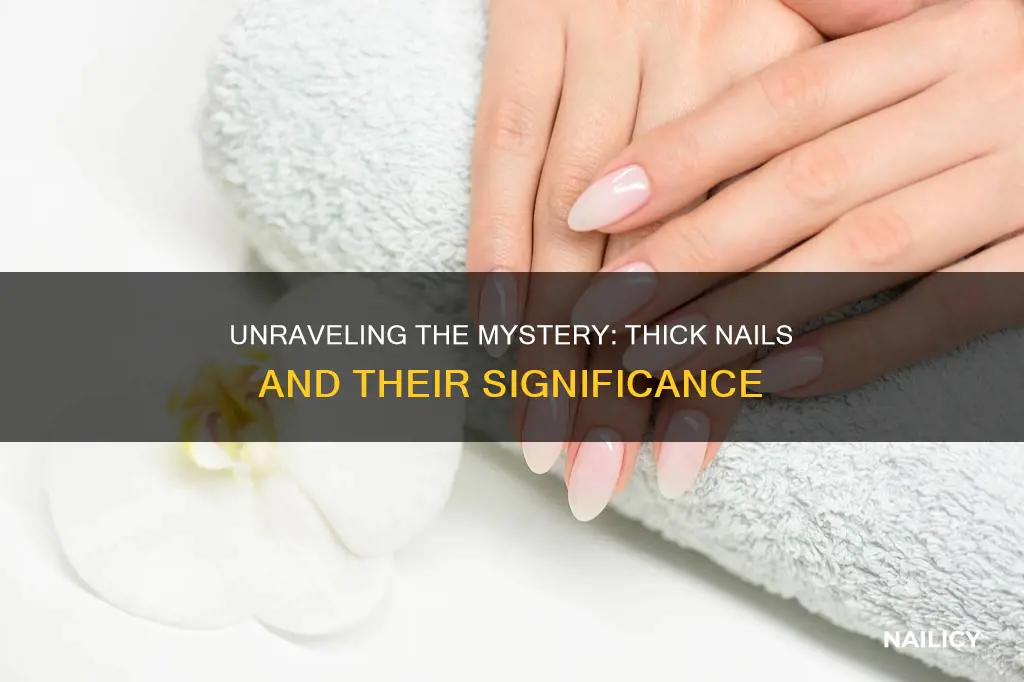 what do thick nails mean