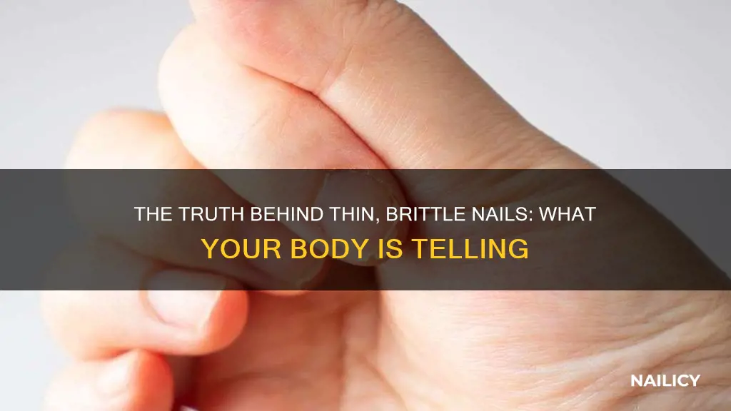 what do thin brittle nails mean