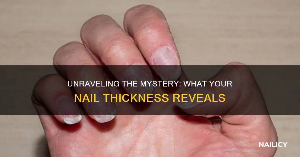 what do thin nails mean