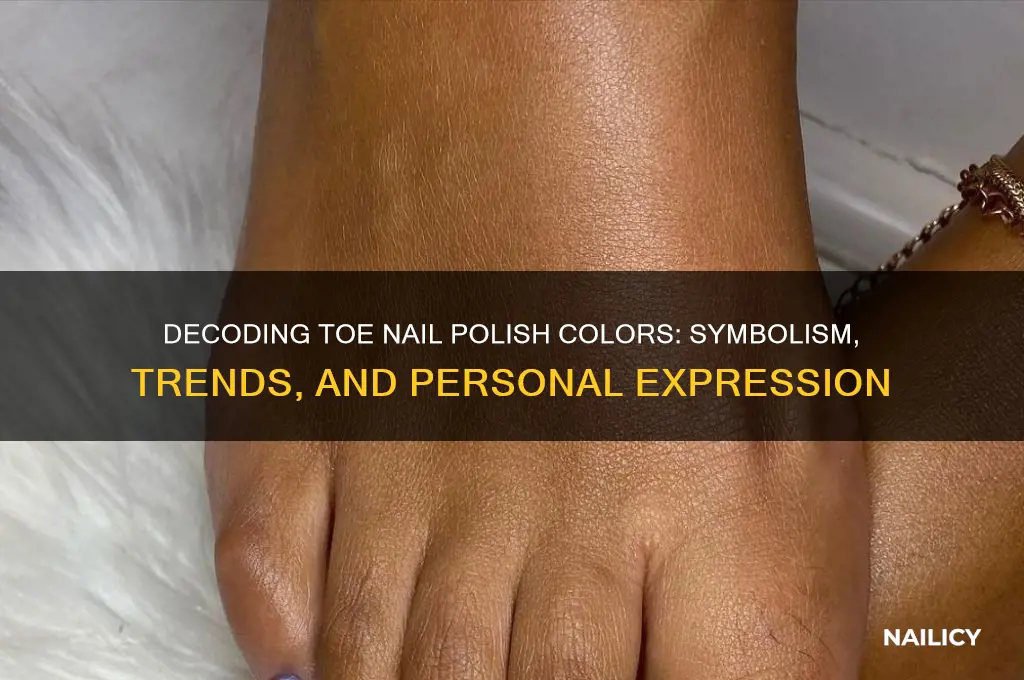 what do toe nail polish colors mean