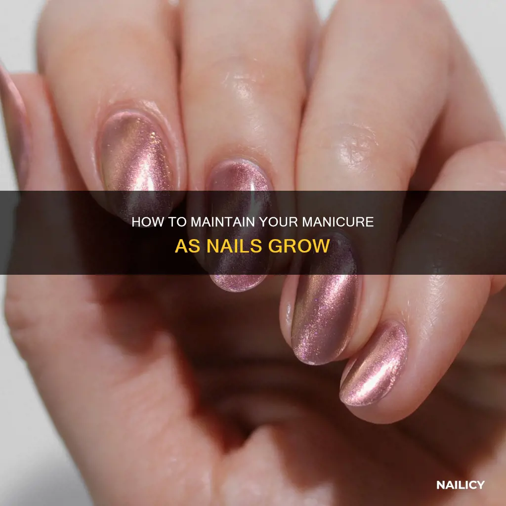 what do u do when painted nails grow