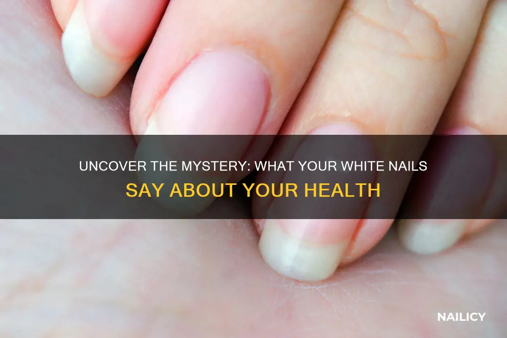 what do very white nails mean