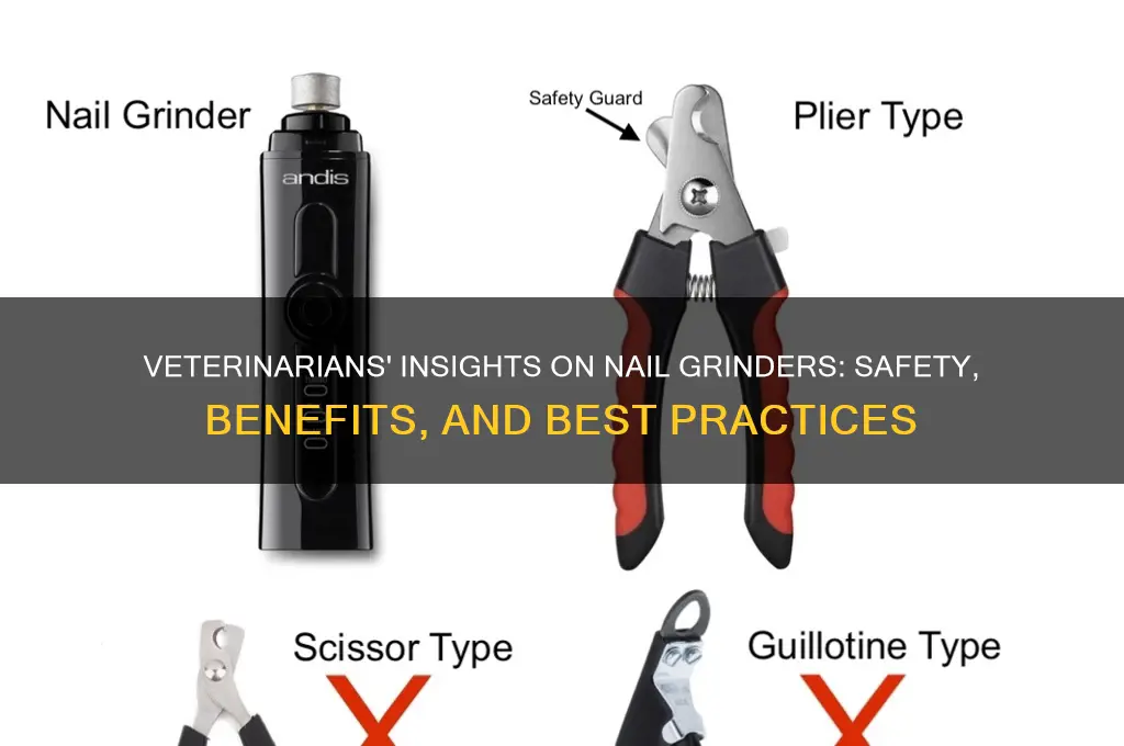 what do veterinarians say about nail grinders