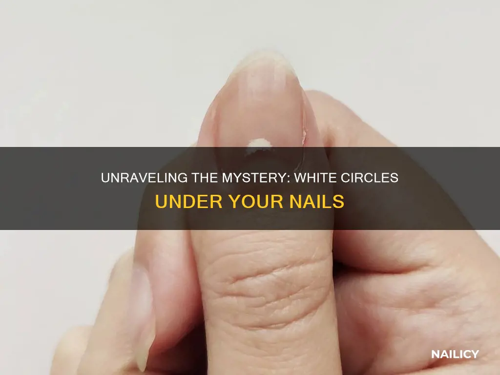 what do white circles under the nail mean