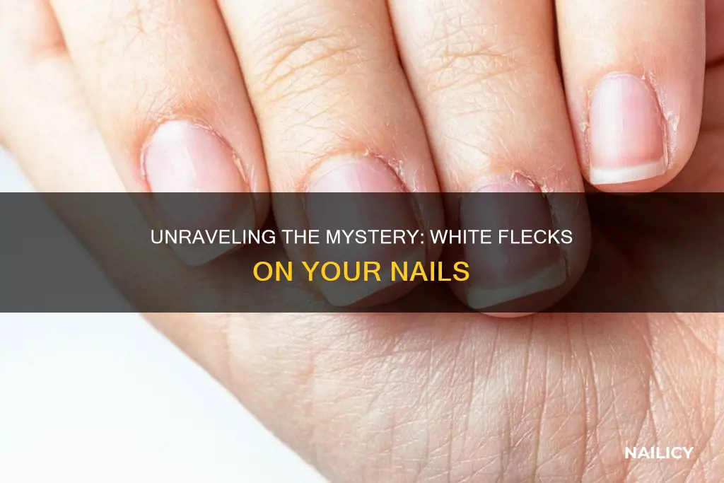 what do white flecks on nails mean