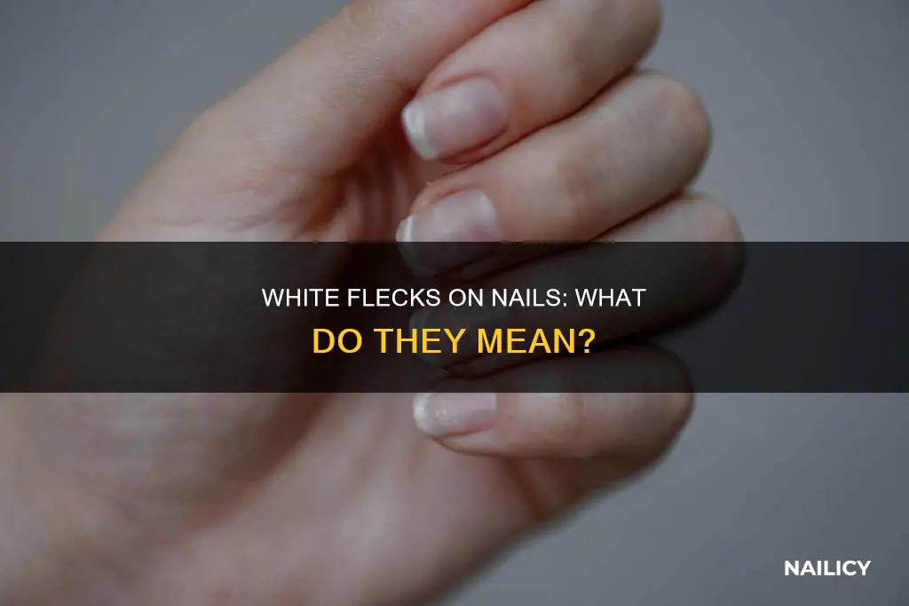 what do white flecks on nails mean