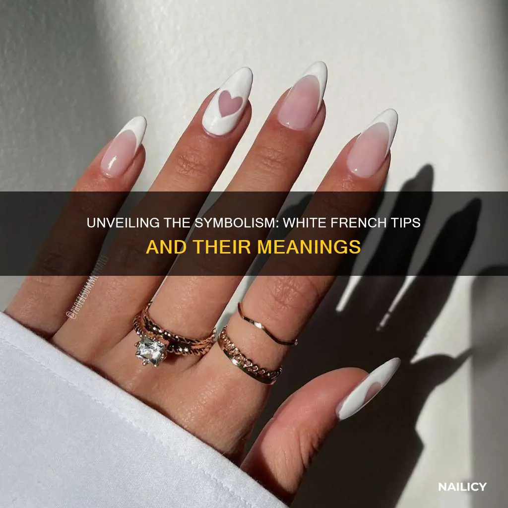 what do white french tip nails mean