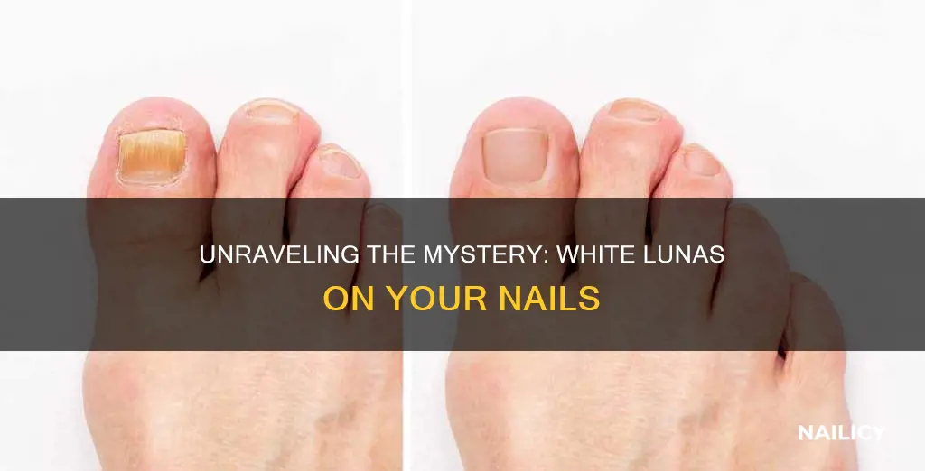 what do white lunas on nails mean