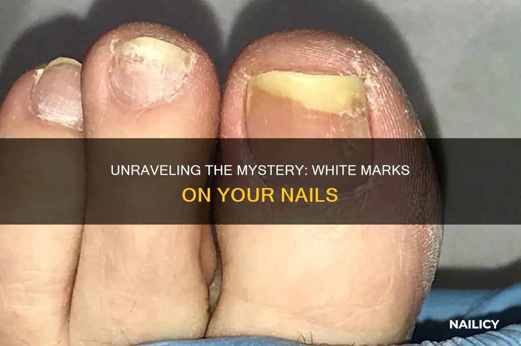 what do white marks on finger nails mean