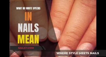 White Specks on Nails: What Do They Mean?