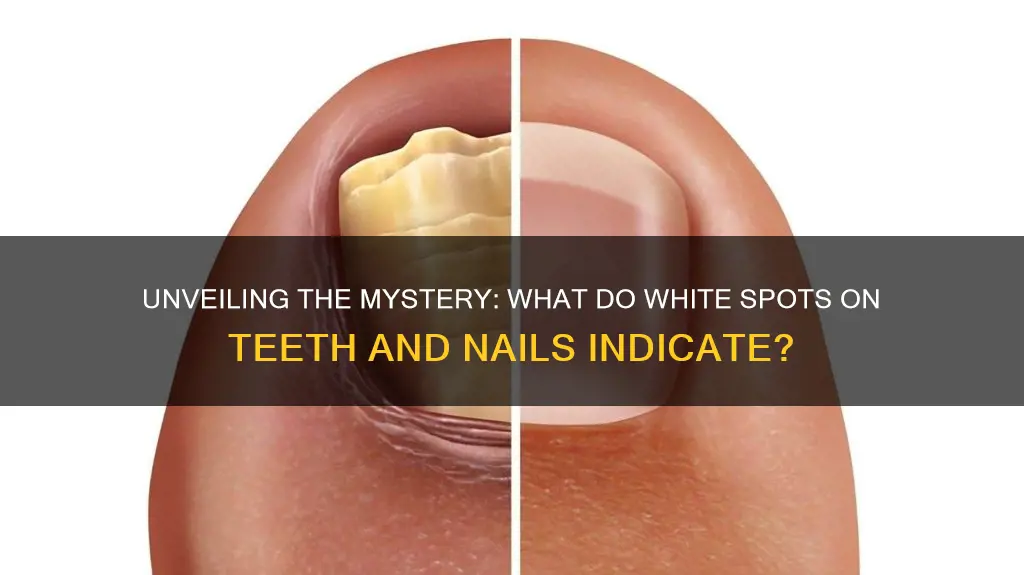 what do white spots on teeth and nails mean