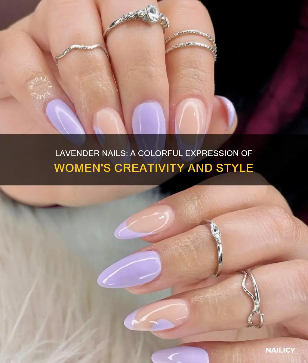 what do woman paint there finger nails lavender