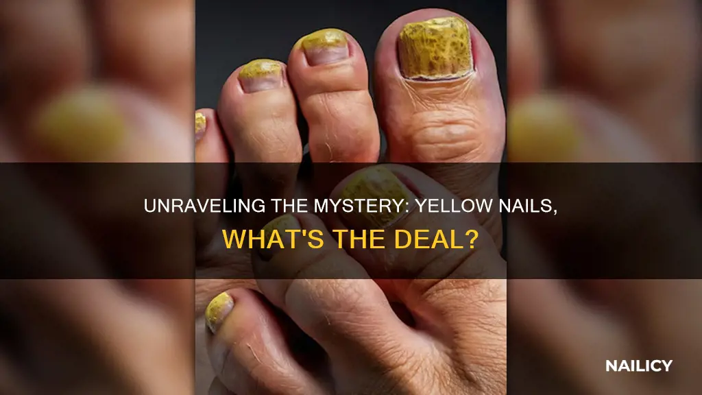 what do yellow finger nails mean