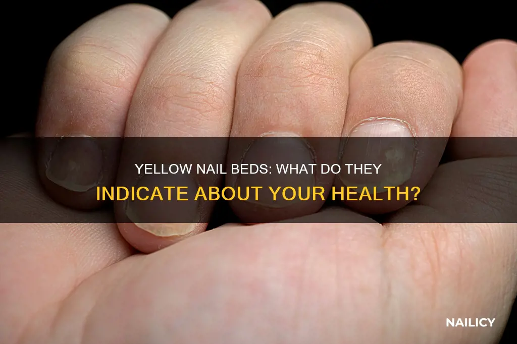 what do yellow nail beds mean