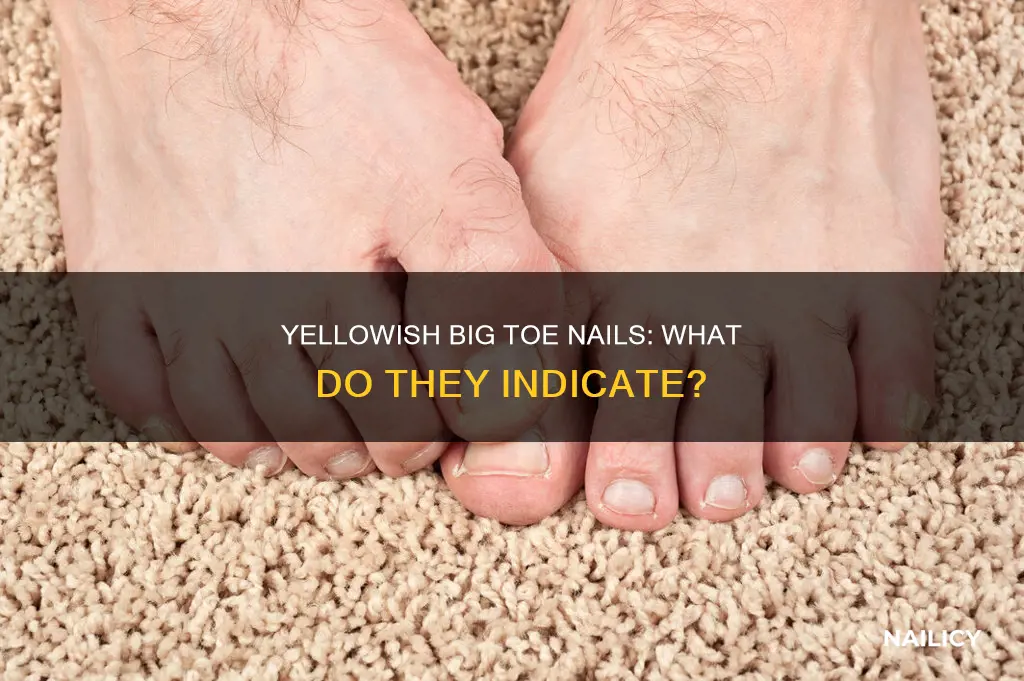 what do yellowish big toe nails mean