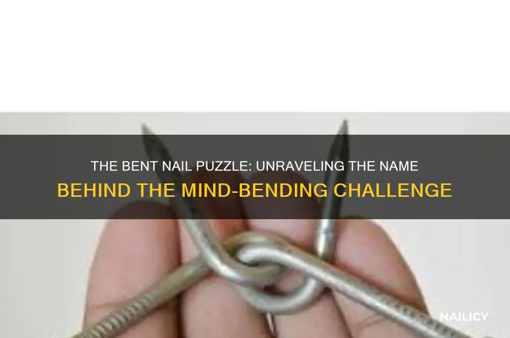 what do you call a bent nail puzzle