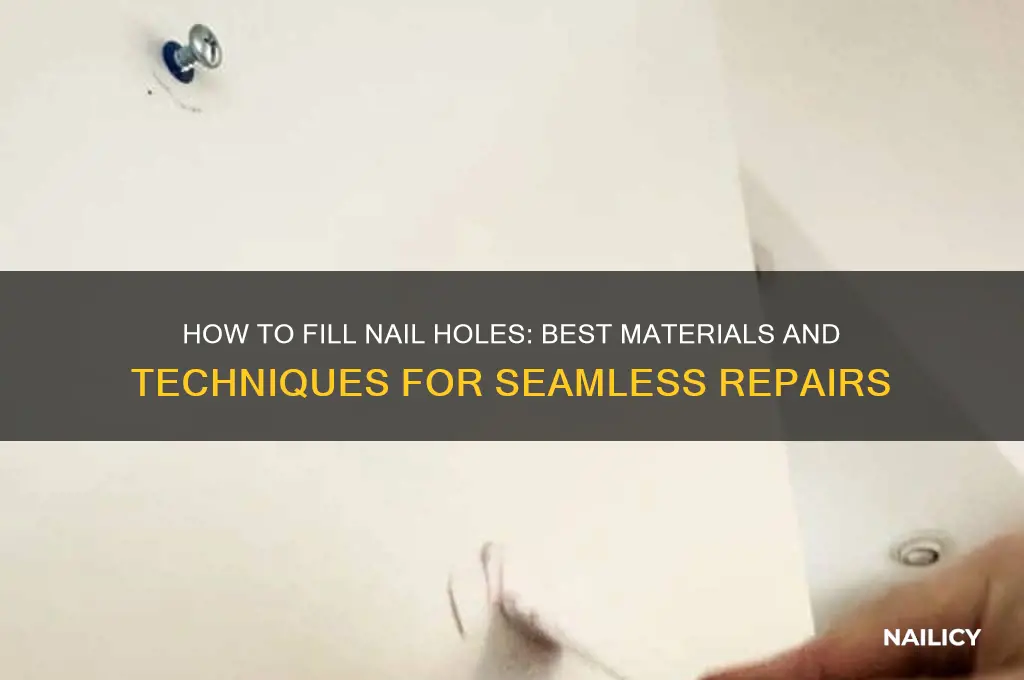 what do you fill nail holes with
