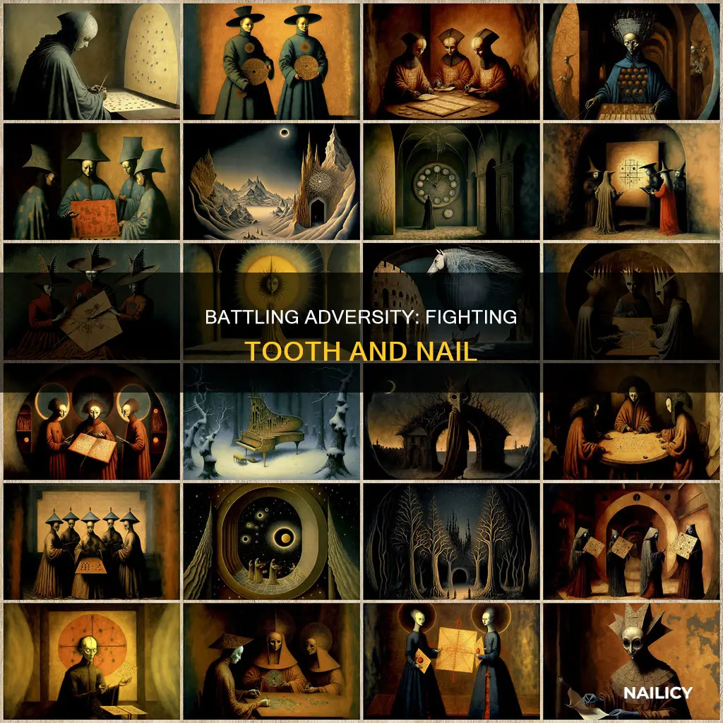 what do you mean by fight tooth and nail