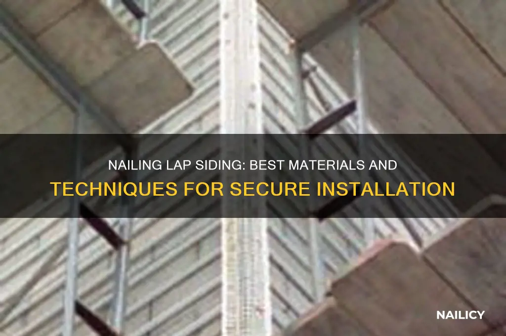what do you nail lap siding to