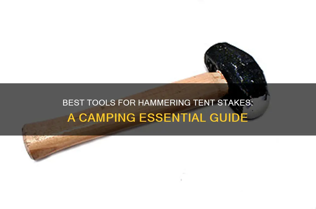 what do you nail tent stakes in with