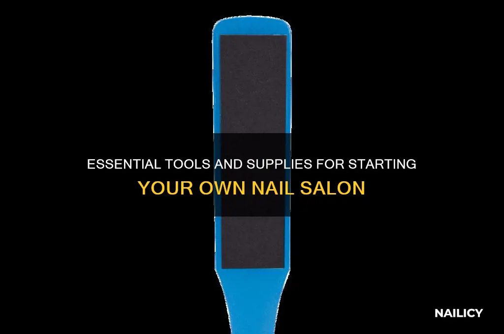 what do you need for nail salon