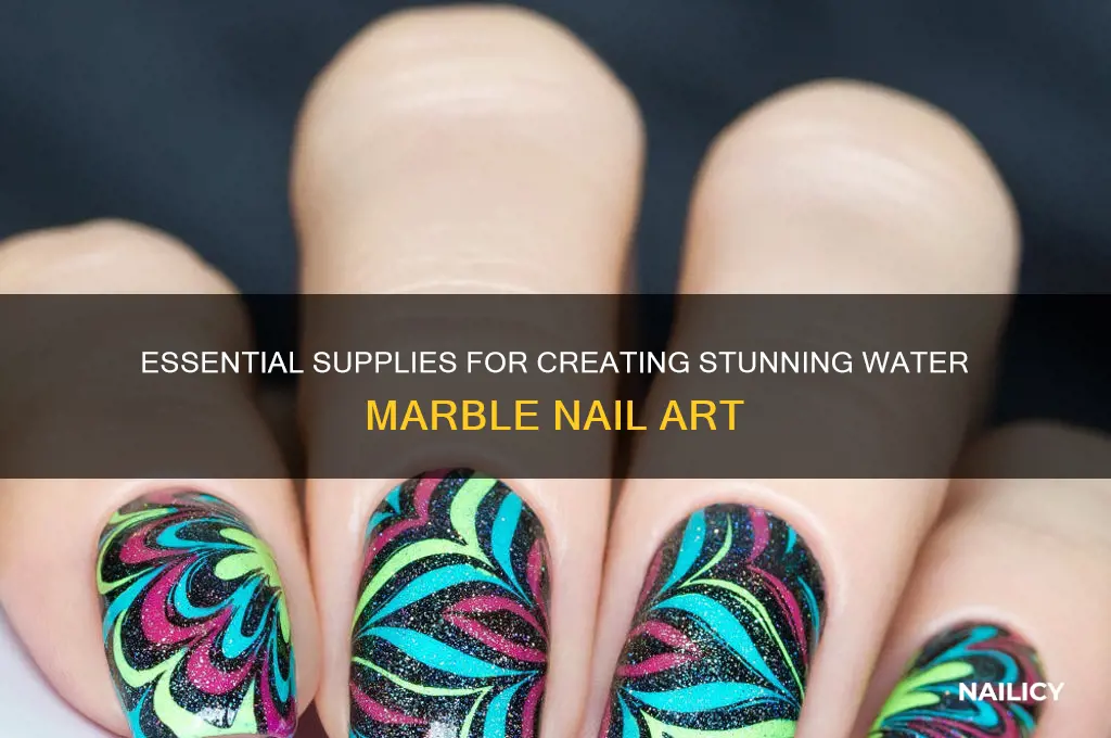 what do you need to make water marble nail art