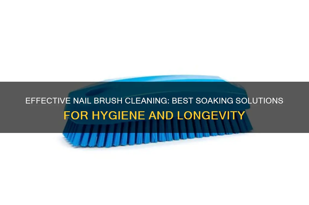 what do you soak nail brushes in