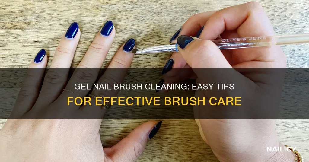 what do you use to clean gel nail brush