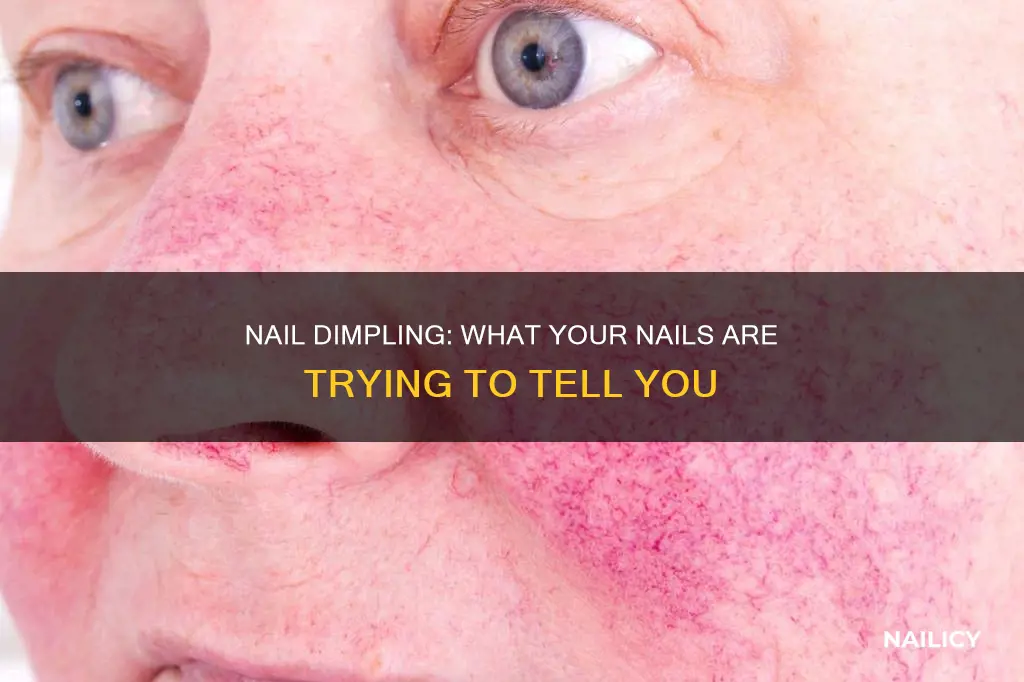 what doe sit mean when your nails dimple in