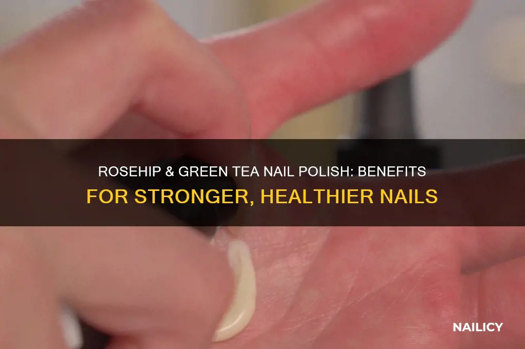 what doeds rosehip and green tea infused nail polish do