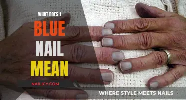 Unraveling the Mystery: What Does One Blue Nail Symbolize?