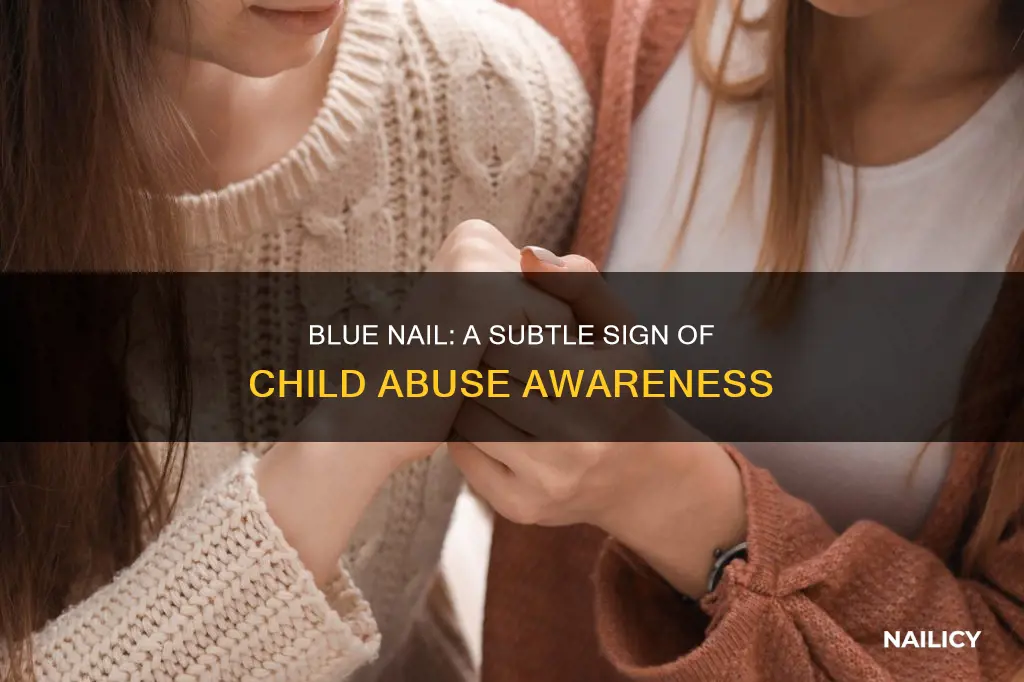 what does 1 blue nail mean