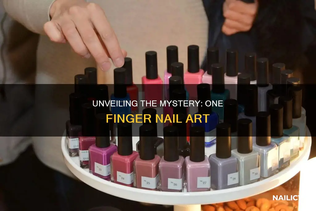 what does 1 finger nail painted mean