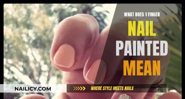 The Meaning Behind One Painted Fingernail