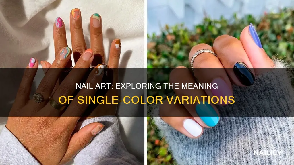 what does 1 nail a different color mean