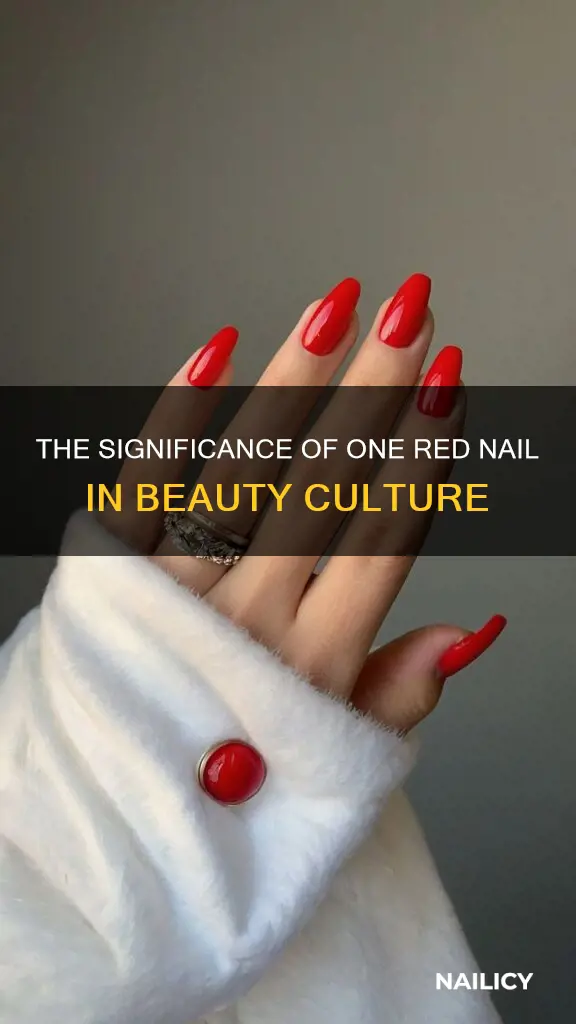 what does 1 red nail mean