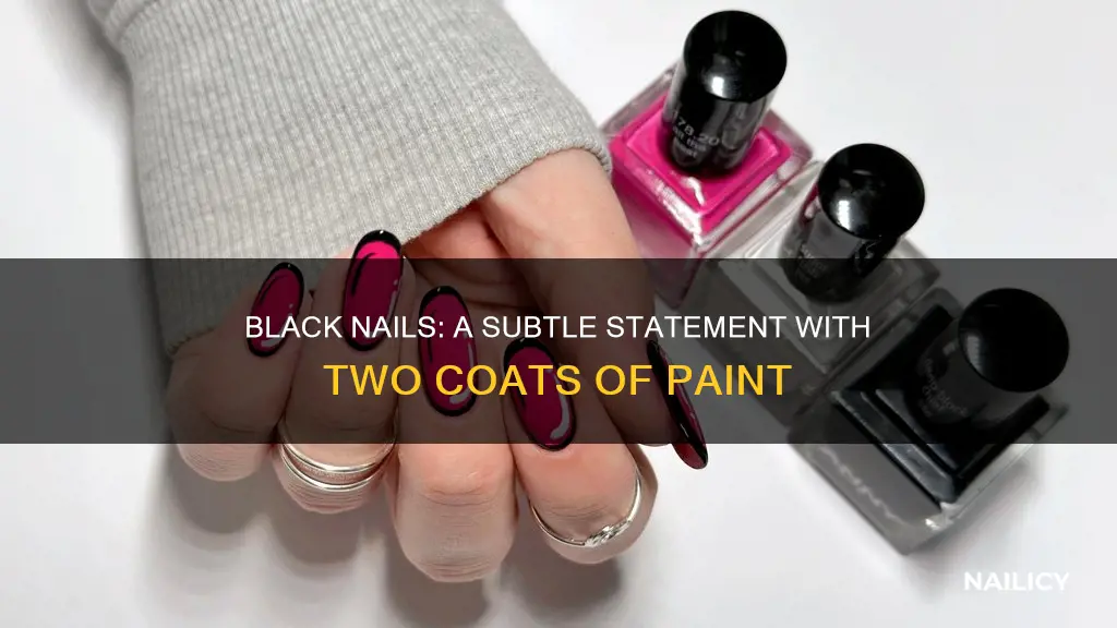 what does 2 black painted nails mean