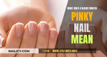 The Secret Meaning Behind a Black Painted Pinky Nail