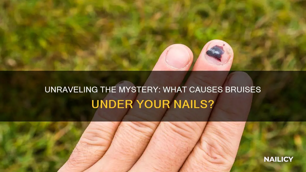 what does a bruise under the nail mean