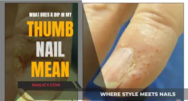 Unraveling Thumb Nail Dip: Meaning and Causes Explained