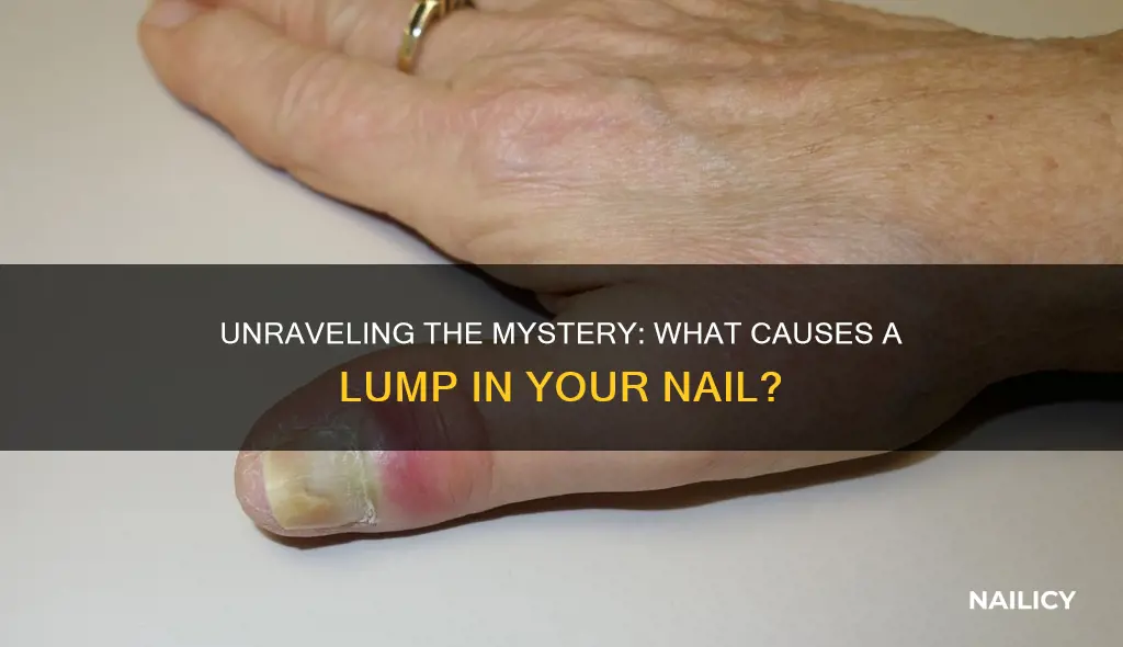 what does a lump in your nail mean