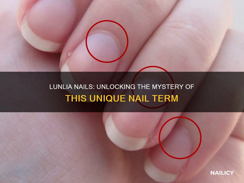 what does a lunlia nails mean